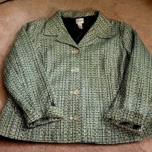 Chico's Size 3 Tweed Blazer